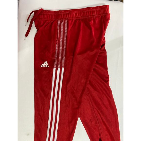 ADIDAS Men's Small Tiro 21 AEROREADY Track Sweat Pants HC7722 Red Elastic Waist - Picture 8 of 10